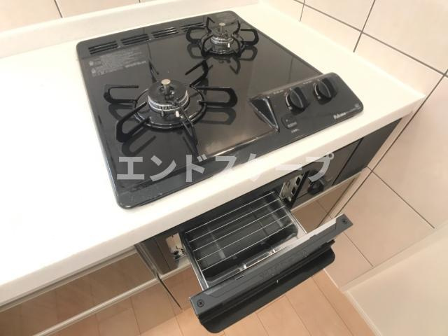 ベル　ボヌールのキッチン|グリル付コンロ
高崎、前橋のお部屋探しはエンドスケープまで！お客様の理想お聞かせ下さい♪