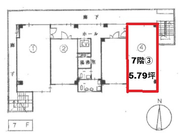 日宝新大阪第1ビルの区画図