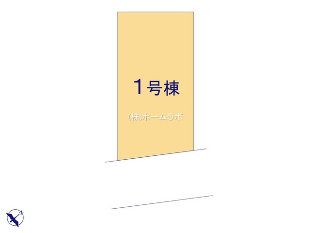 【新築】鶴ヶ島市羽折町新築住宅 全１棟の区画図