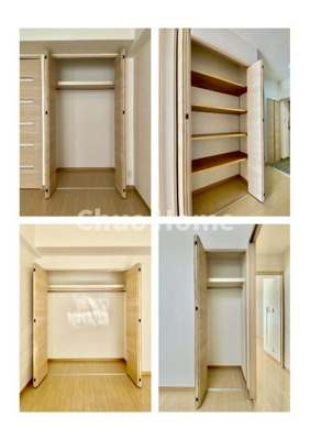 【収納】 | 中川ビューハイツ | 居室にはクローゼットを完備し、自由度の高い家具の配置が叶うシンプルな空間です。お子様の成長と必要になる子供部屋を与えるにはぴったりの間取りですね。