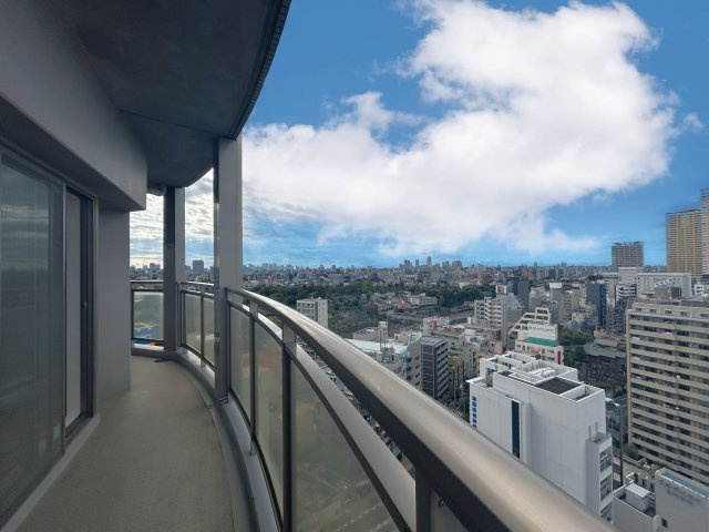 リーデンスタワーの展望|高層階ならではの見渡す限りの青空が広がっています。周辺に高い建物がありませんので、一日中お部屋に陽当たりが降り注ぎます。