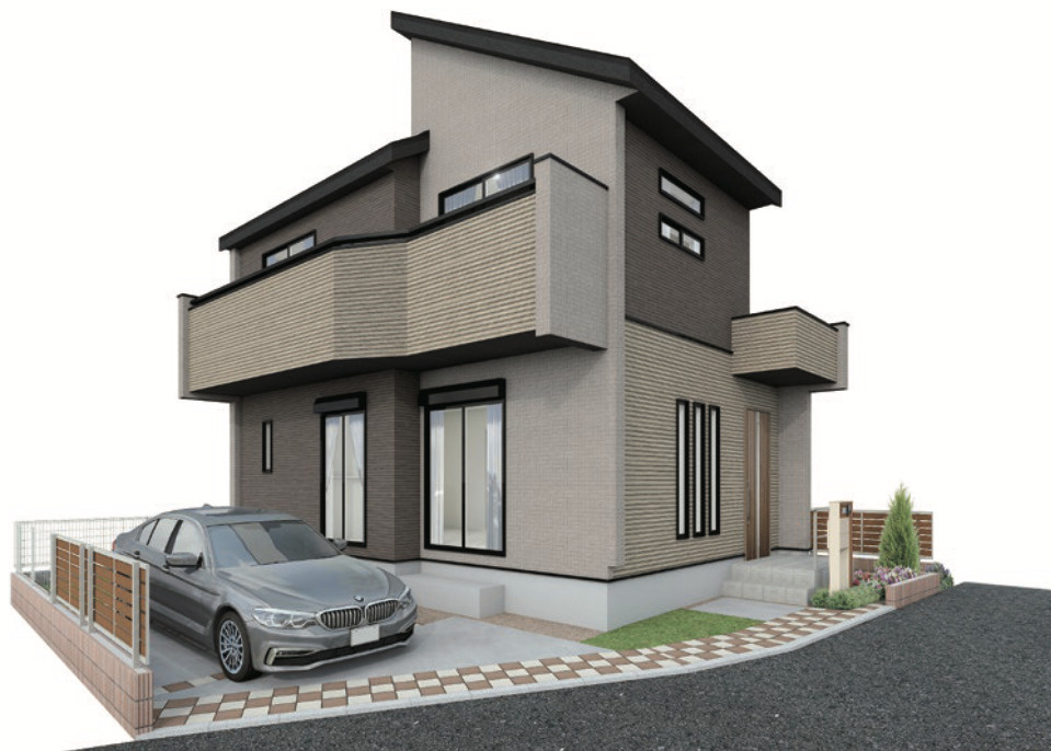 【仲介手数料無料】所沢市久米全１棟　所沢市の新築住宅なら西武ハウジングの外観パース