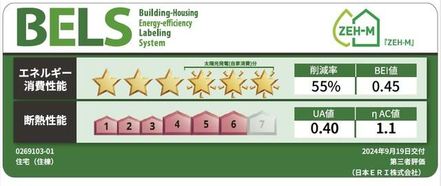 ル・シエル　クレールの省エネ性能ラベル