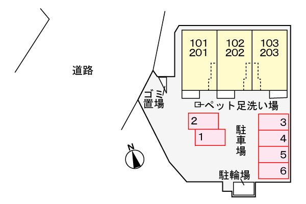 シエル　コリーヌ　Ⅱの駐車場|駐車場