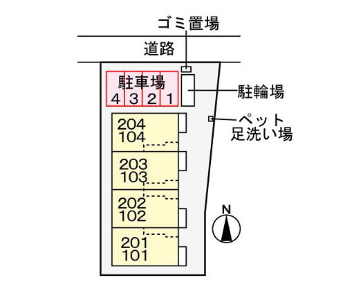 ＨａｌｅＬｉｎｏ八ヶ崎の駐車場|駐車場
