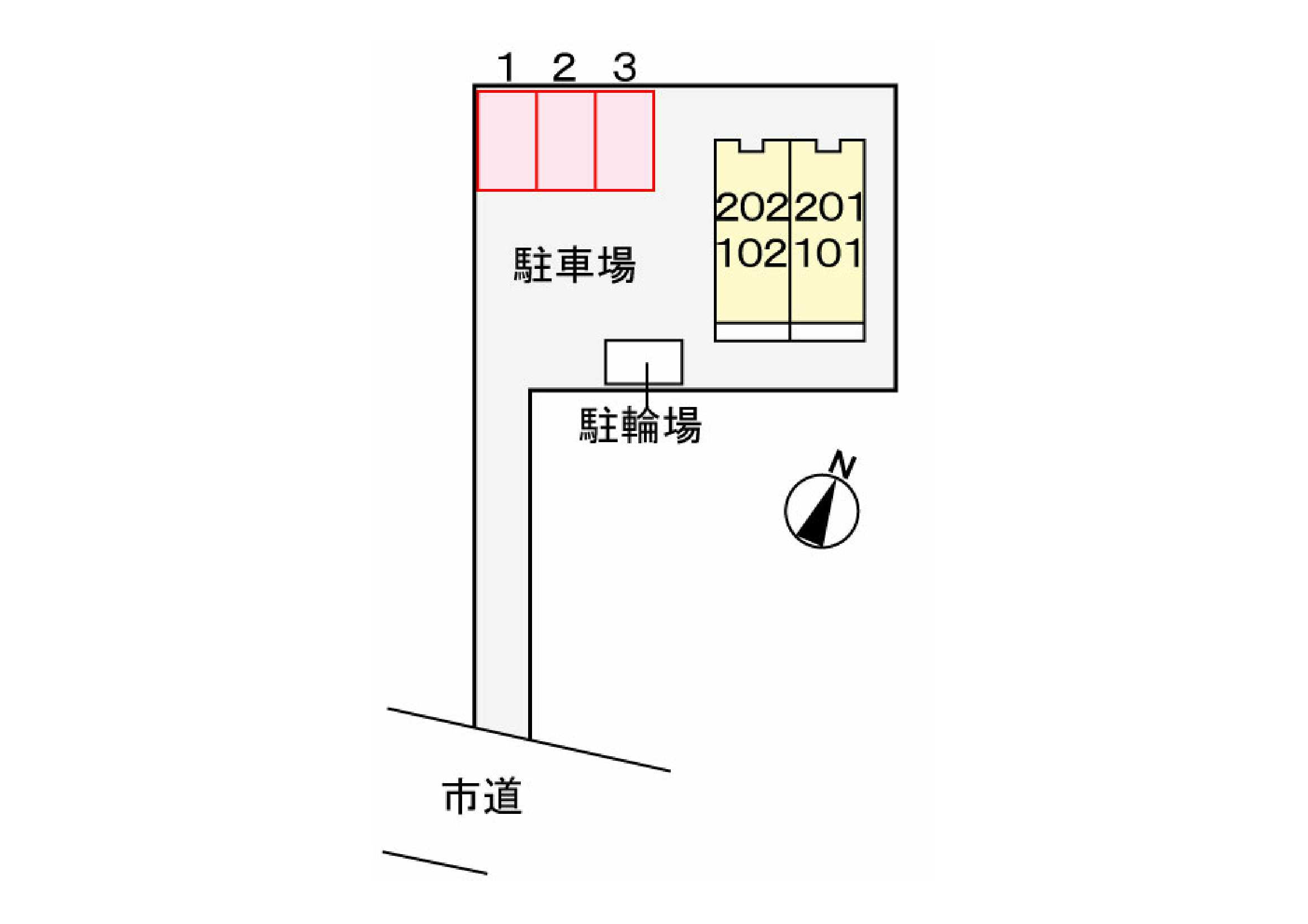 リュエルの駐車場|駐車場