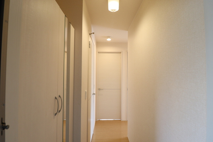 熊本市中央区出水６丁目のアパートの玄関