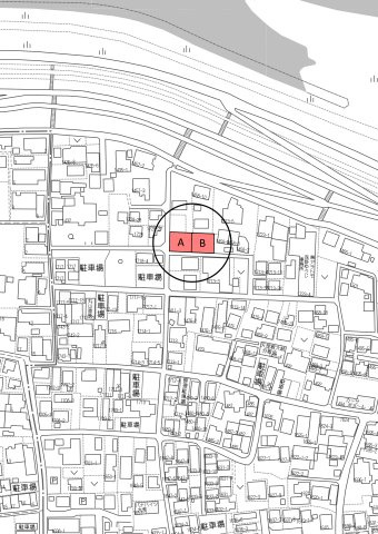 2区画分譲地　鏡島　A区画の地図