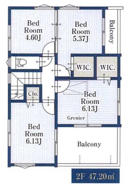 【仲介手数料無料】所沢市上安松全１棟　所沢市の新築住宅なら西武ハウジングの間取り