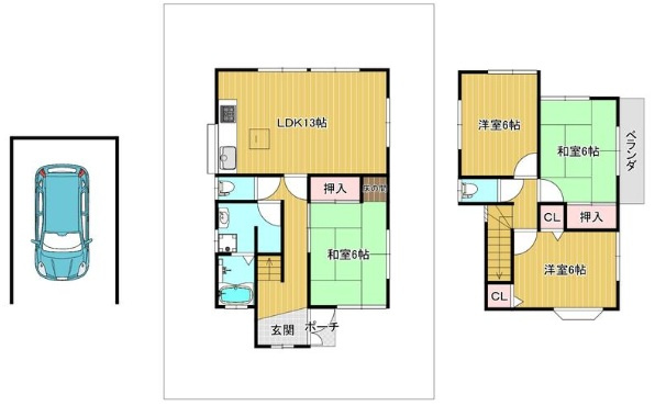 神戸市西区今寺の間取り