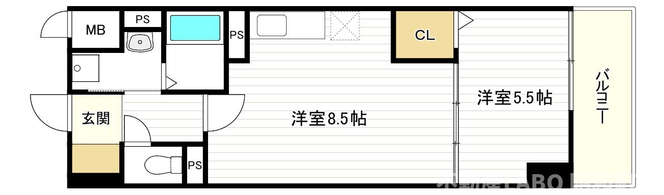 リアライズ今里南の間取り
