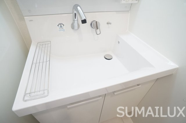 熊本市南区島町１丁目のアパートの洗面所