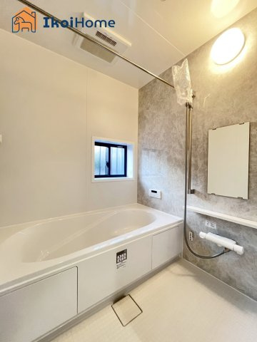 明石市大久保町西島　全1棟　新築戸建の浴室|【ホームページに現地動画掲載中】●年中無休：当日予約可●1坪タイプの広々したユニットバスになります