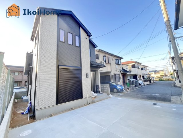 明石市大久保町西島　全1棟　新築戸建の外観|【ホームページに現地動画掲載中】●年中無休：当日予約可●西江井ヶ島駅まで徒歩7分！開放的な空間！