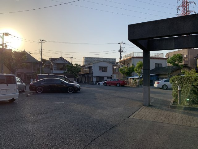 サンビューハイムの駐車場