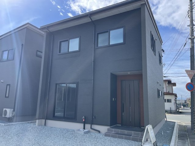 天童市久野本【新築建売】リリーフA棟の外観|B棟現地外観写真。内覧予約受付中です！