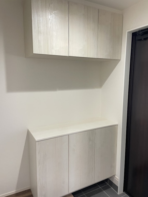 【収納】 | 天童市久野本【新築建売】リリーフA棟 | 大きいシューズボックスはどんどん増える靴を散らかさずに収納できます。