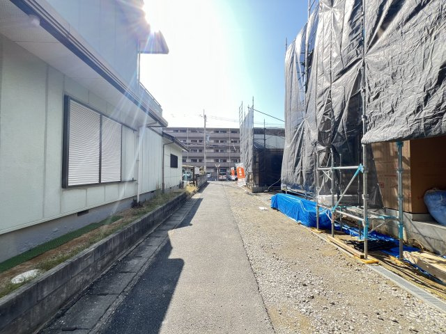 桜井市大福 １号棟 の前面道路含む現地写真