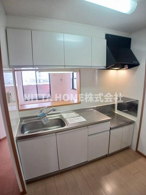 グリーン・コートⅠのキッチン|ガスコンロ設置可能ですよ♪