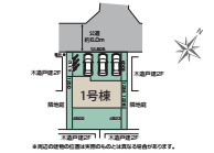 蓮田市椿山2丁目　6期　新築一戸建て　ブルーミングガーデン　01の区画図|１号棟