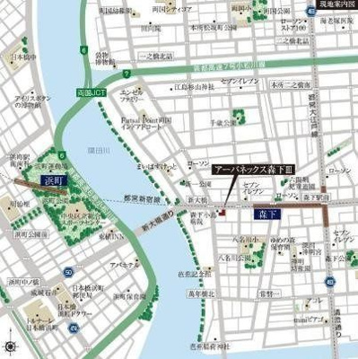 【地図】 | アーバネックス森下Ⅲ 