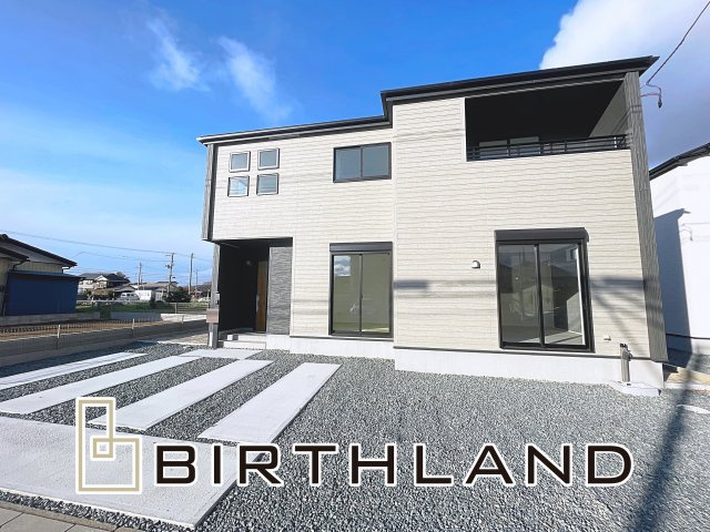 新築戸建・新築建売　郡山市横塚五丁目【ZEH水準住宅】芳賀小・郡山四中の外観|＜1号棟＞芳賀小・郡山四中学区の新築オール電化住宅！いつでもご案内可能です！