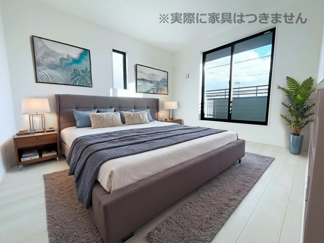 新築戸建・新築建売　郡山市横塚五丁目【ZEH水準住宅】芳賀小・郡山四中の外観パース|＜外観予想図＞