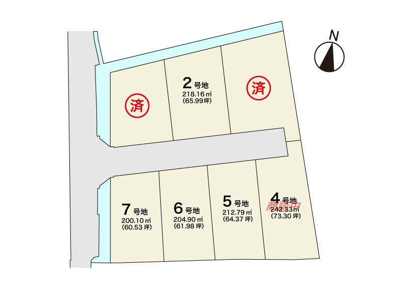 久留米市北野町今山　売り土地【7号地】