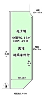 【土地図】 | 下京区七条御所ノ内西町　建築条件付