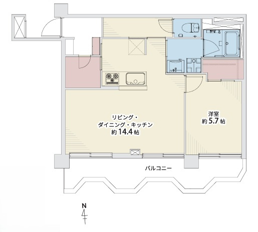 カーサ大濠の間取り