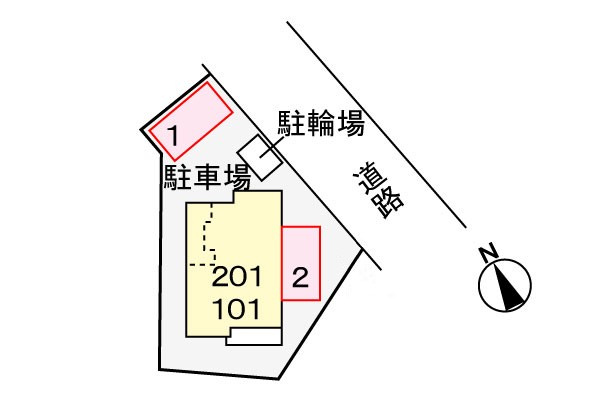 グランデュールの駐車場|駐車場