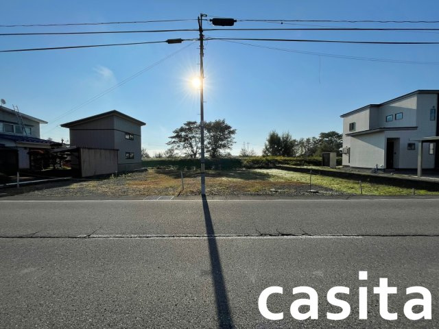 【外観】 | 【建築条件なし】大仙市堀見内の住宅用地、間口は約19m 142.66坪 横堀小学校