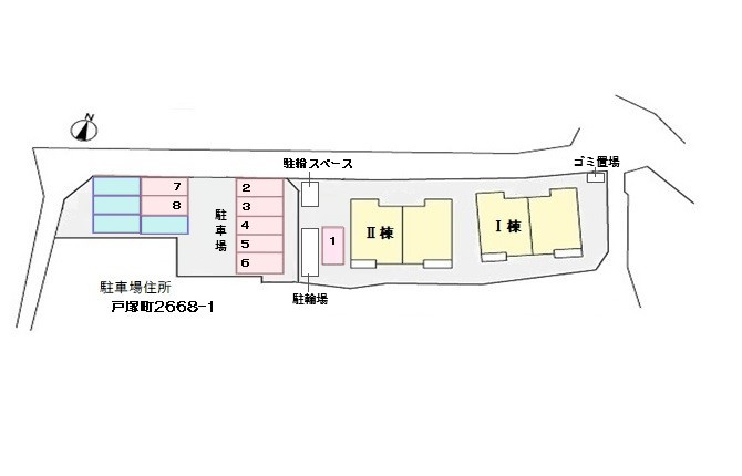 ユーチャリス　Ⅱの駐車場|駐車場