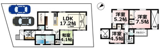 【間取り】 | 穴太１丁目　メルディアシティ唐崎M号棟