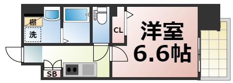 【間取り】 | ワールドアイ大阪城EASTⅡ　仲介手数料無料