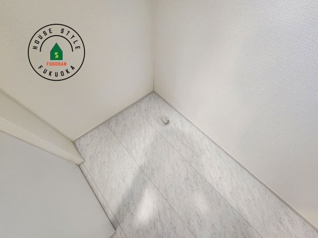 福岡市東区高美台1丁目第1-2棟（1号棟）の内観：施工例|ランドリースペースとなります。広々して有効的にご使用できます。 