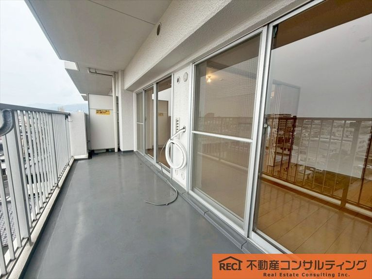 西宮東パークマンションのバルコニー