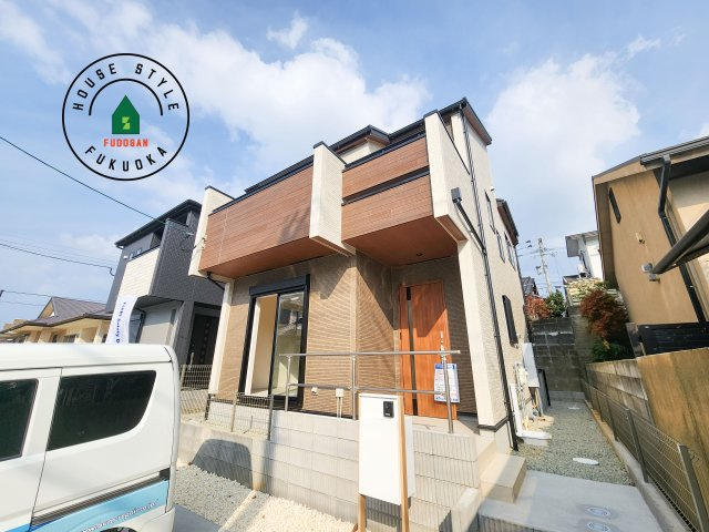 福岡市東区高美台1丁目第1-2棟（2号棟）の外観|デザイン性のある外観です。