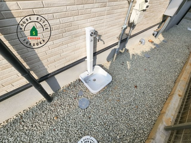 福岡市東区高美台1丁目第1-2棟（2号棟）の庭|お庭で自由な時間を過ごせます。