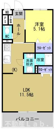 ソルーナ松橋の間取り