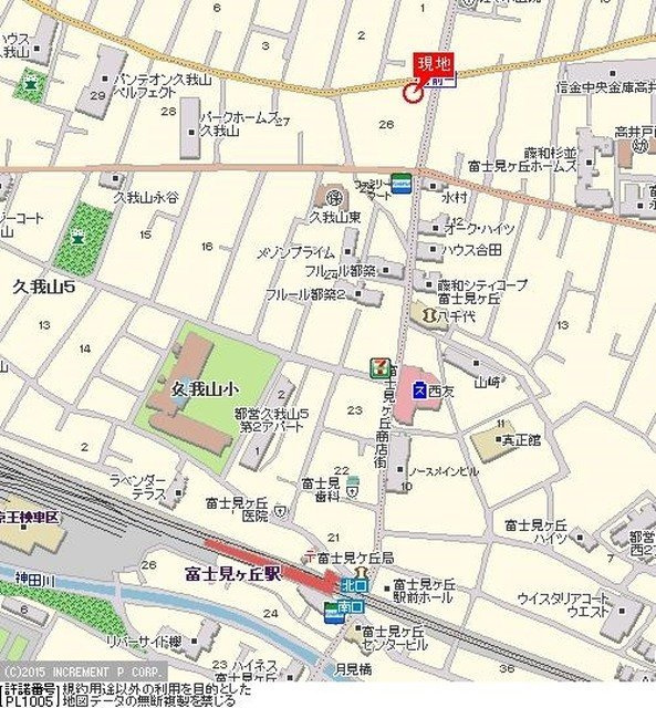 スカイコート久我山の地図