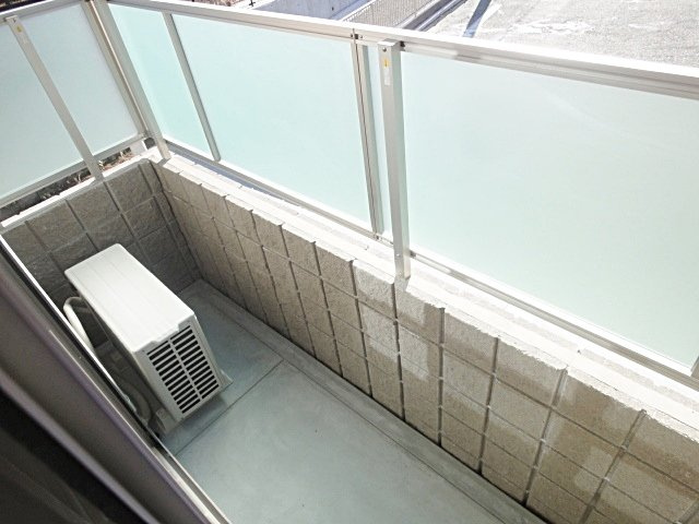 千種ハイツBのバルコニー