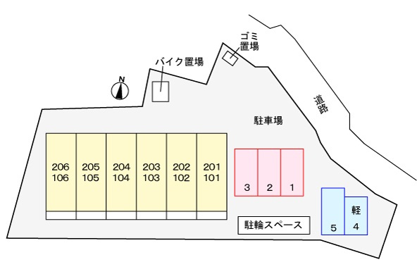 タンブル　フィーユの駐車場|駐車場