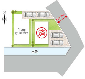 【区画図】 | 高槻市栄町1丁目　建築条件付売土地