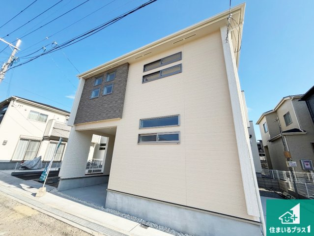 枚方市高野道　新築一戸建ての外観|安心の10年保証！外観を美しく保ち、雨水で汚れを落とします！気になることがありましたら、お気軽にお問い合わせください！