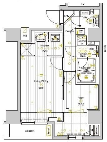 ＰＲＥＭＩＵＭ　ＣＵＢＥ　両国ＤＥＵＸの間取り