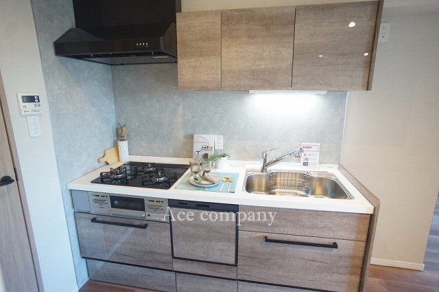 【キッチン】 | シーズ天王寺イーストⅡ | 食洗機＆浄水器付きのシステムキッチン新調です☆3口ガスコンロ☆