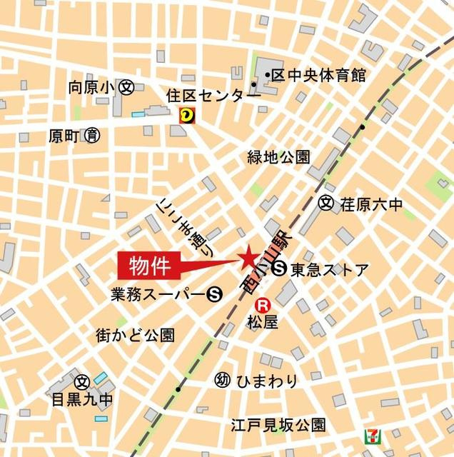 パークホームズ西小山の地図