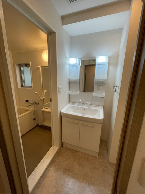 KT千石ハイツの独立洗面台