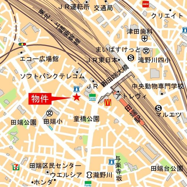 ラフォンテ田端の地図